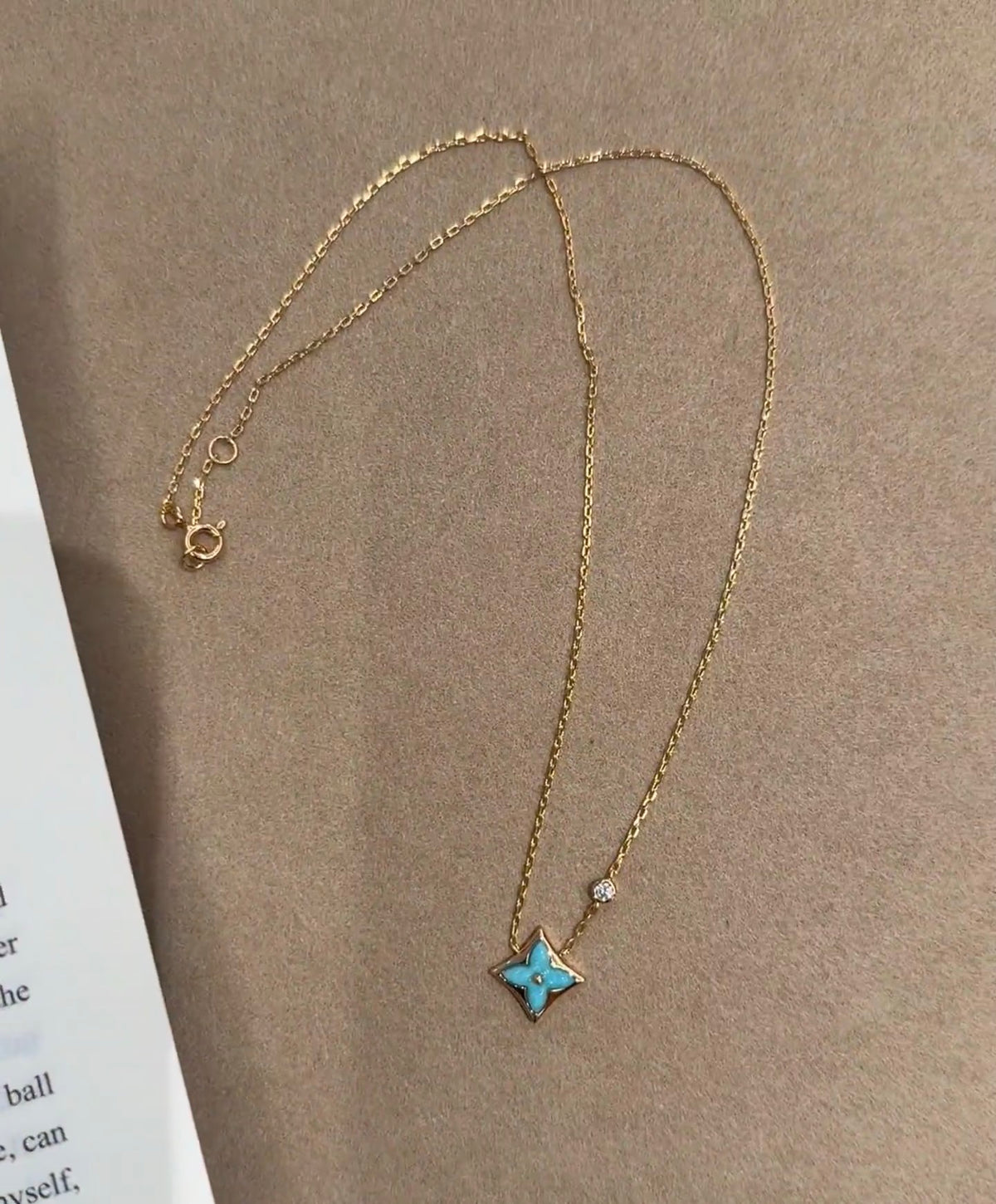 Louis Vuitton Amazonite Monogram Necklace - album image 6