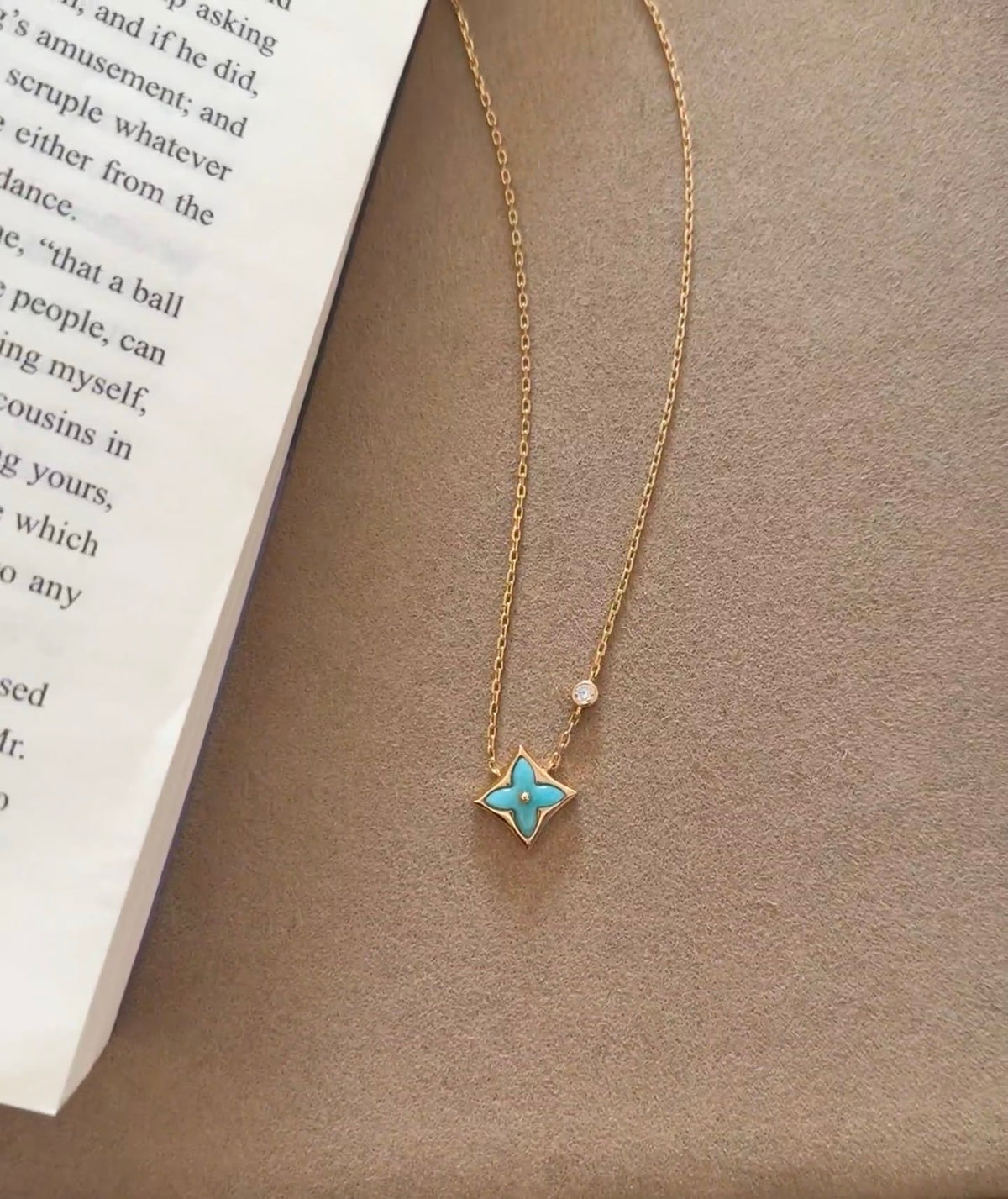 Louis Vuitton Amazonite Monogram Necklace - album image 5