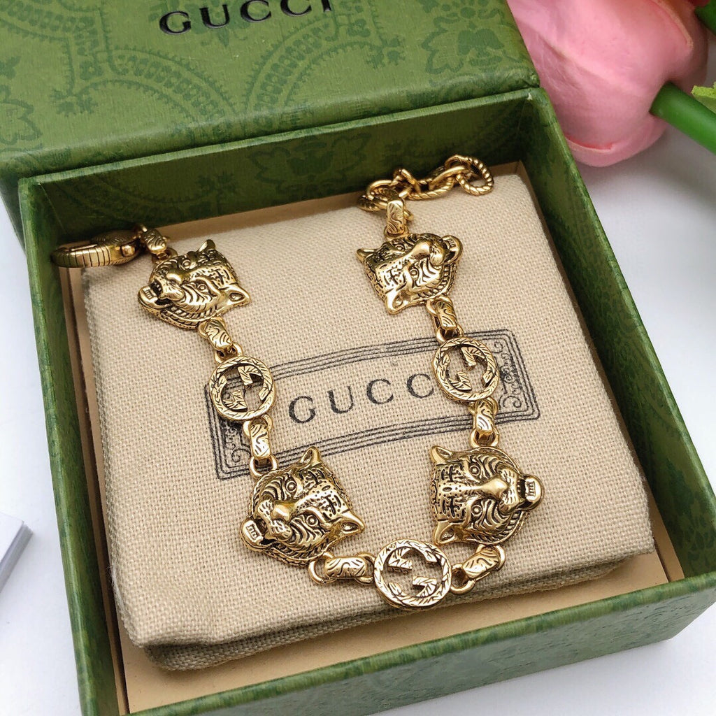 Gucci Interlocking G Tiger Head Bracelet - album image 5
