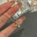 Louis Vuitton Single Flower Crystal Accent Necklace - album image 1