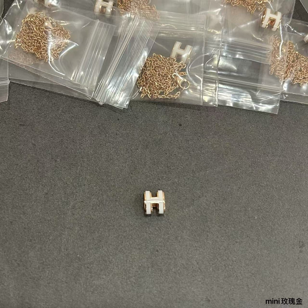 Hermès Gold-Tone Mini H Stud Earrings - album image 1