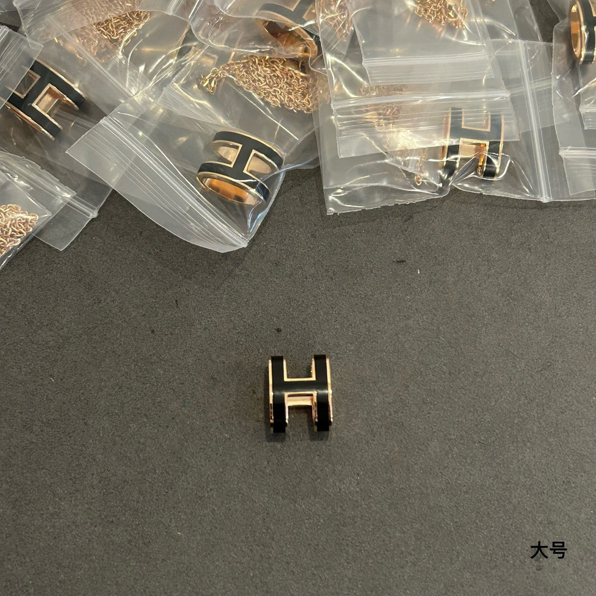 Hermès Gold-Tone Mini H Stud Earrings - album image 1