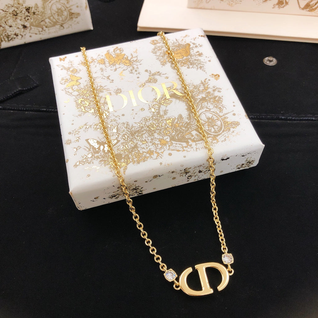Dior Gold-Tone Short CD Chain Necklace - product image 1