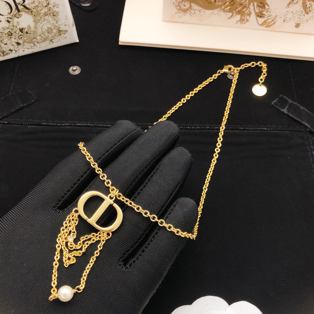 Dior CD Link Drop Necklace - product image 3