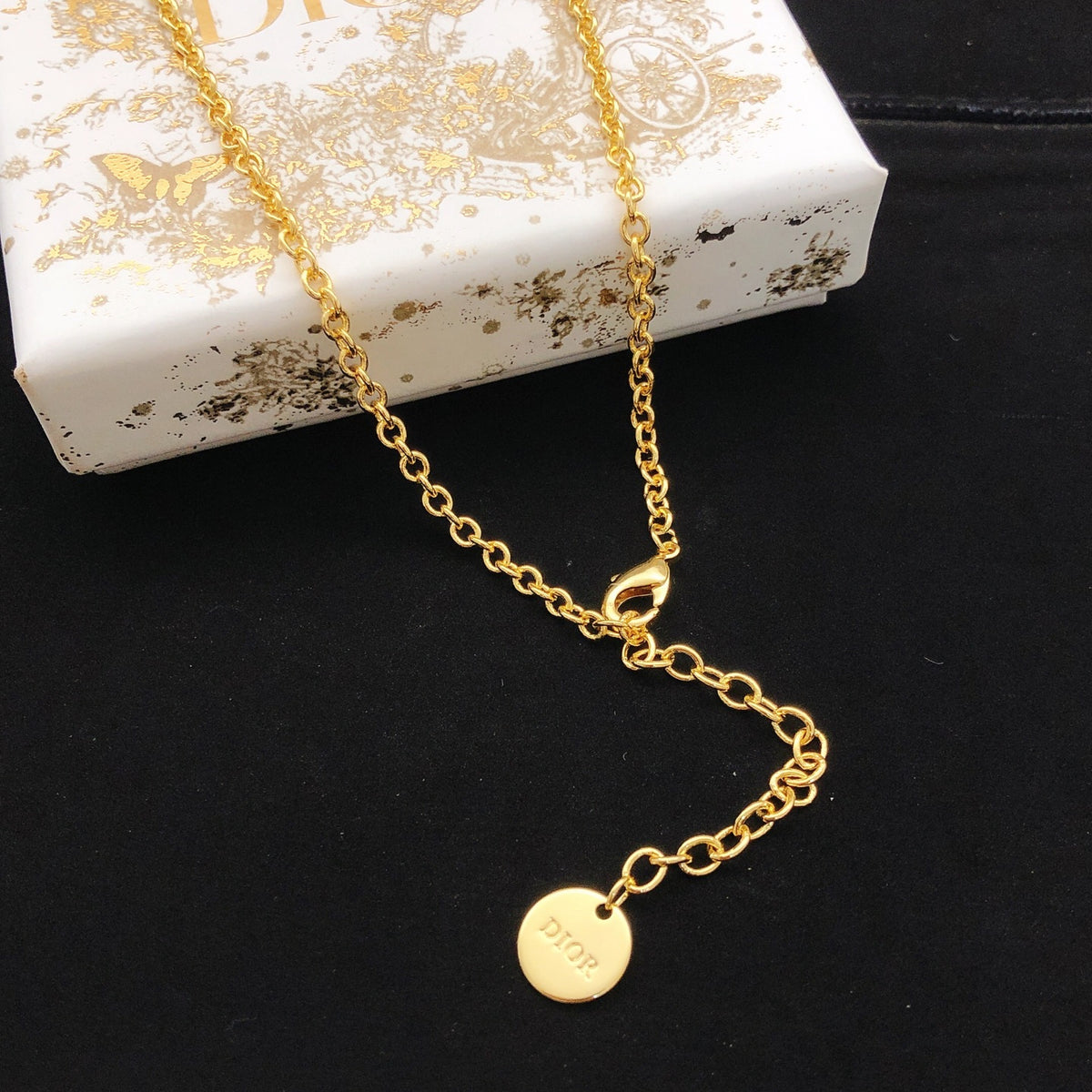 Dior CD Link Drop Necklace - product image 2