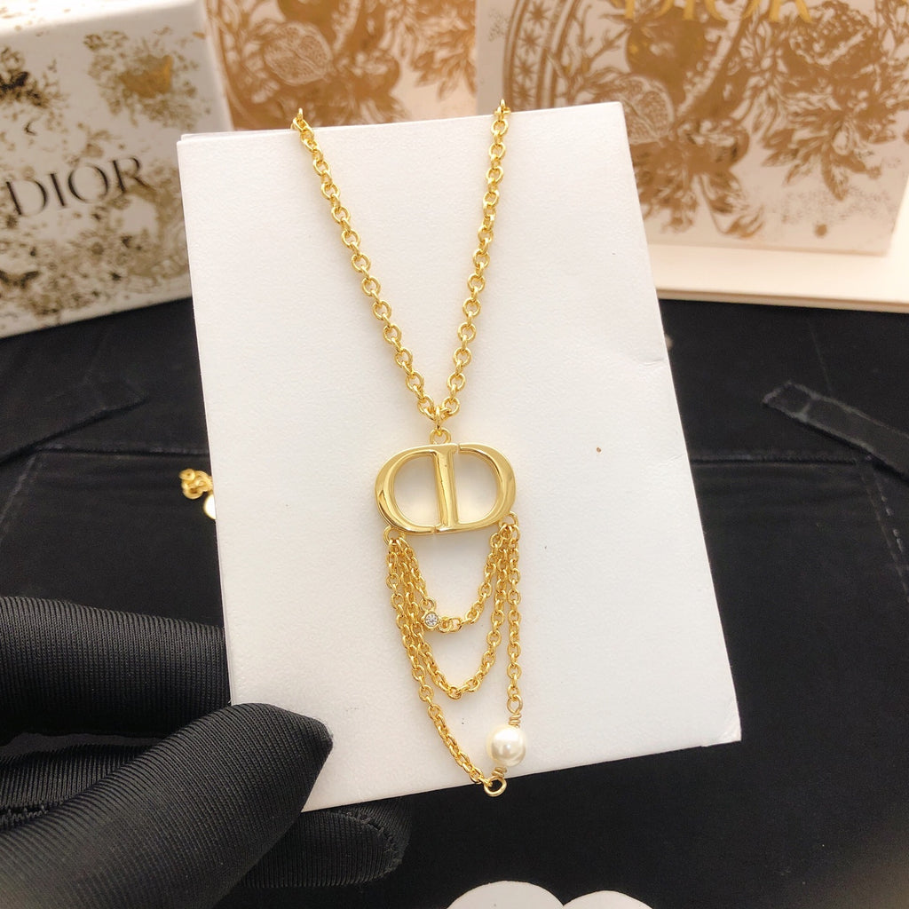 Dior CD Link Drop Necklace - product image 5