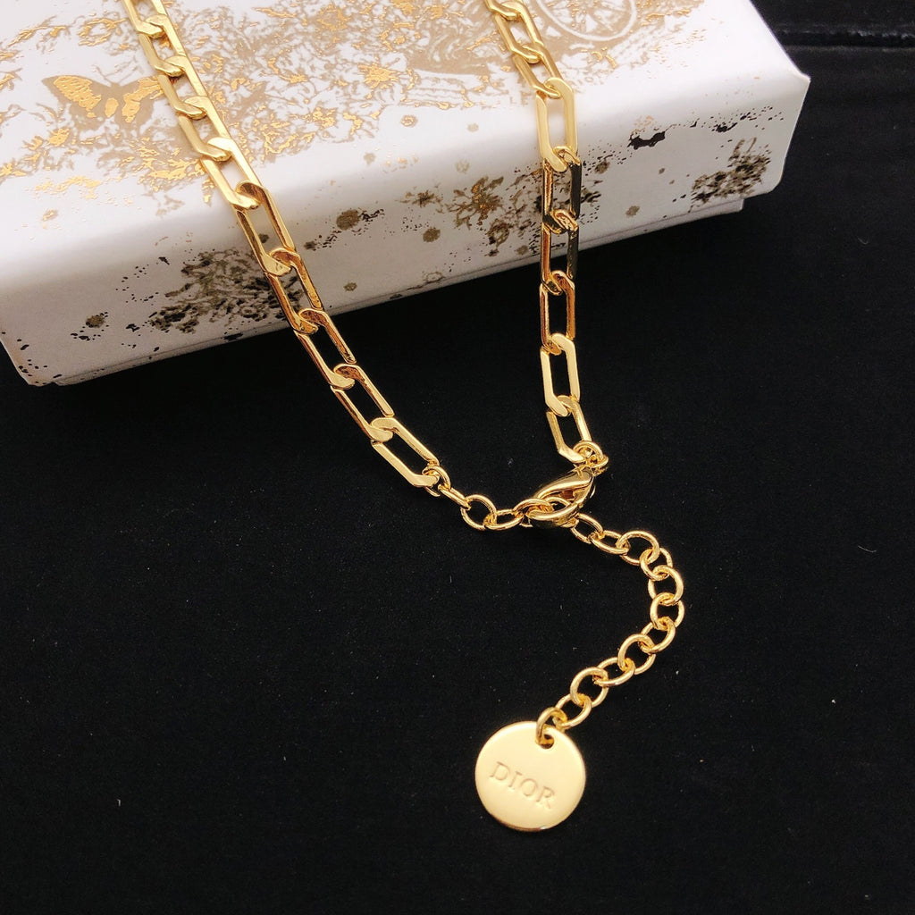 Dior Asymmetric Bow and Round Pendant Necklace - product image 2