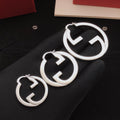 Gucci Silver-Tone Polished Earrings - album image 1