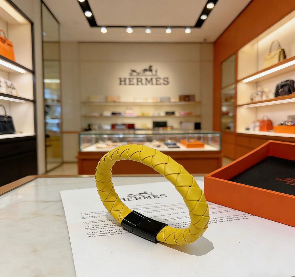 Hermès Gold-Tone Polished H Band Ring - album image 2