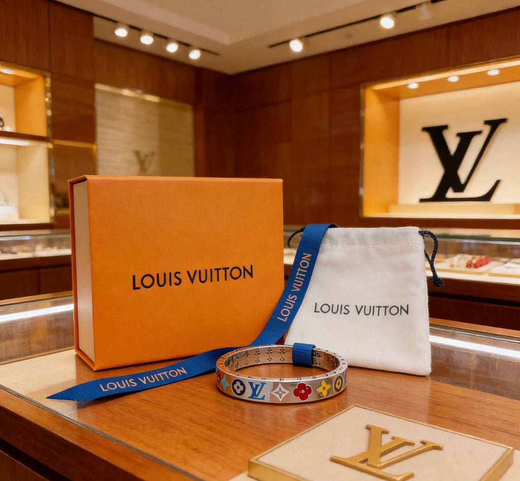 Louis Vuitton Silver-Tone Open Antiqued Chain Bracelet - album image 2
