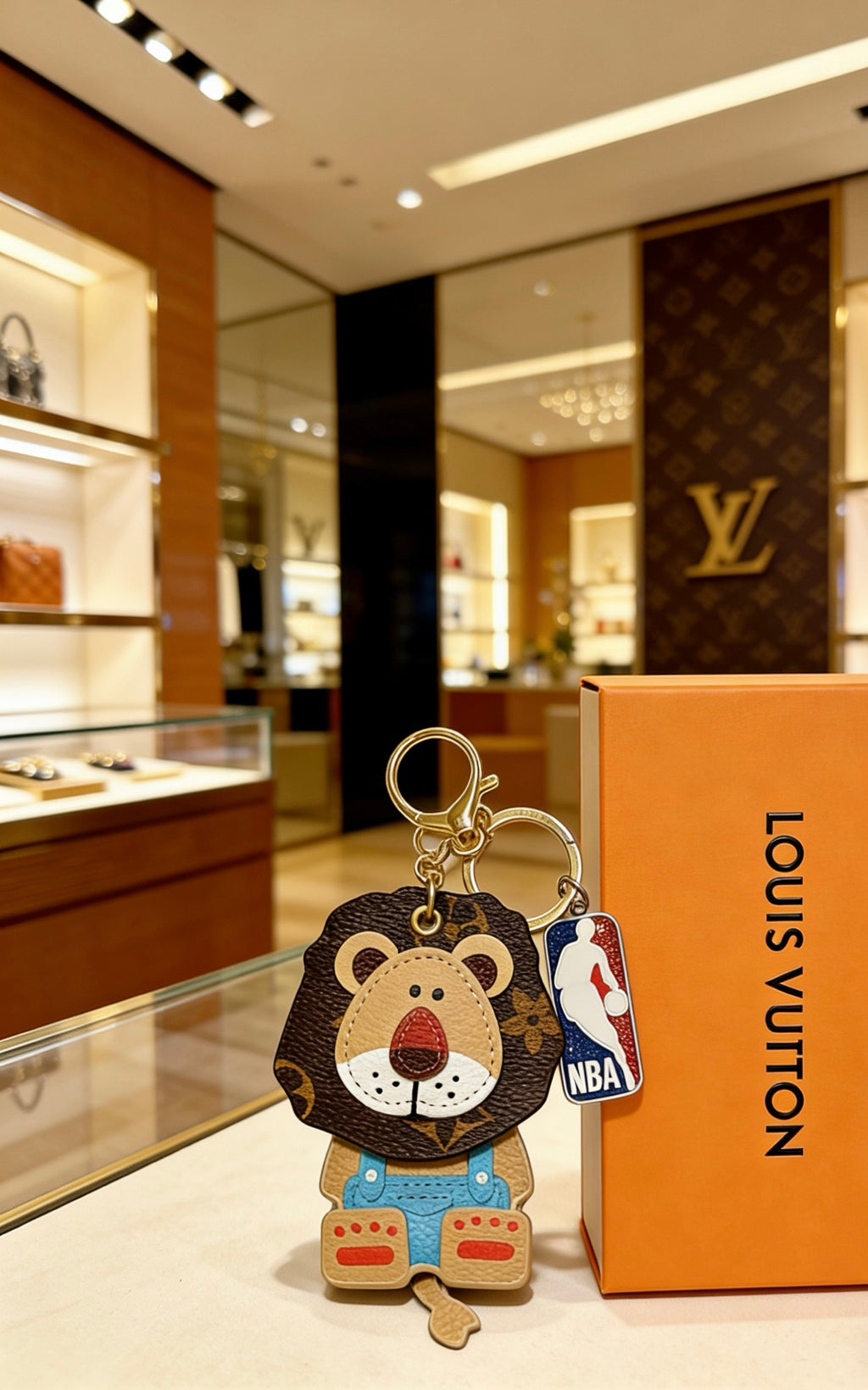Louis Vuitton Brown Character Bag Charm with Blue Details - album image 1
