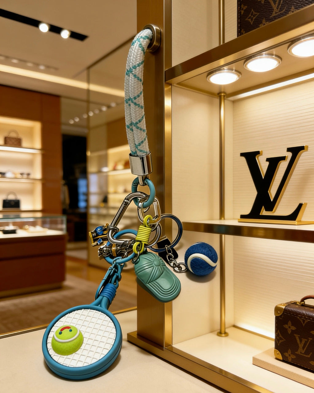 Louis Vuitton Green and Blue Character Bag Charm - album image 5