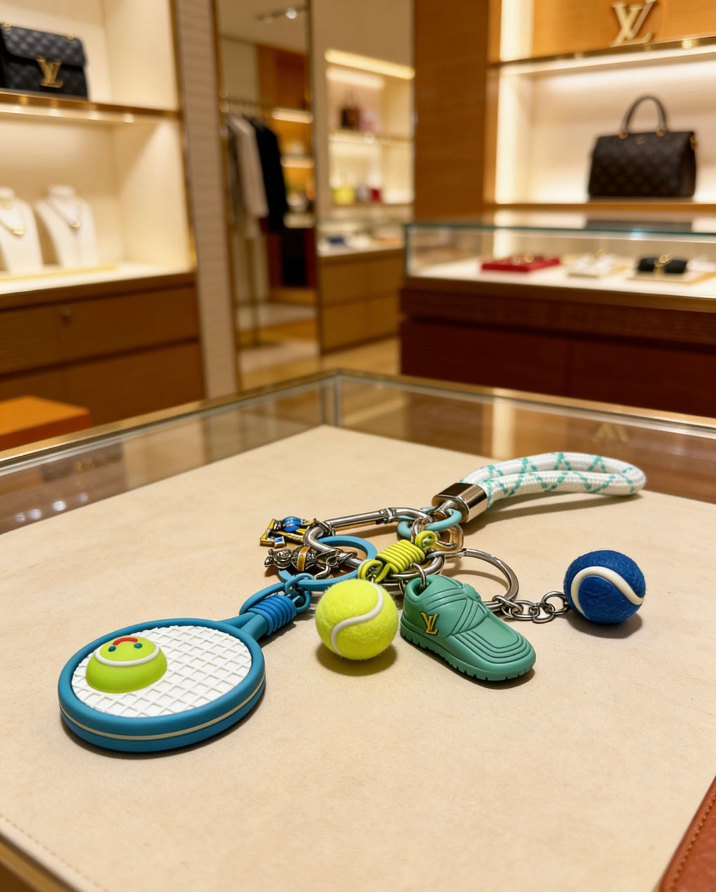Louis Vuitton Green and Blue Character Bag Charm - album image 2