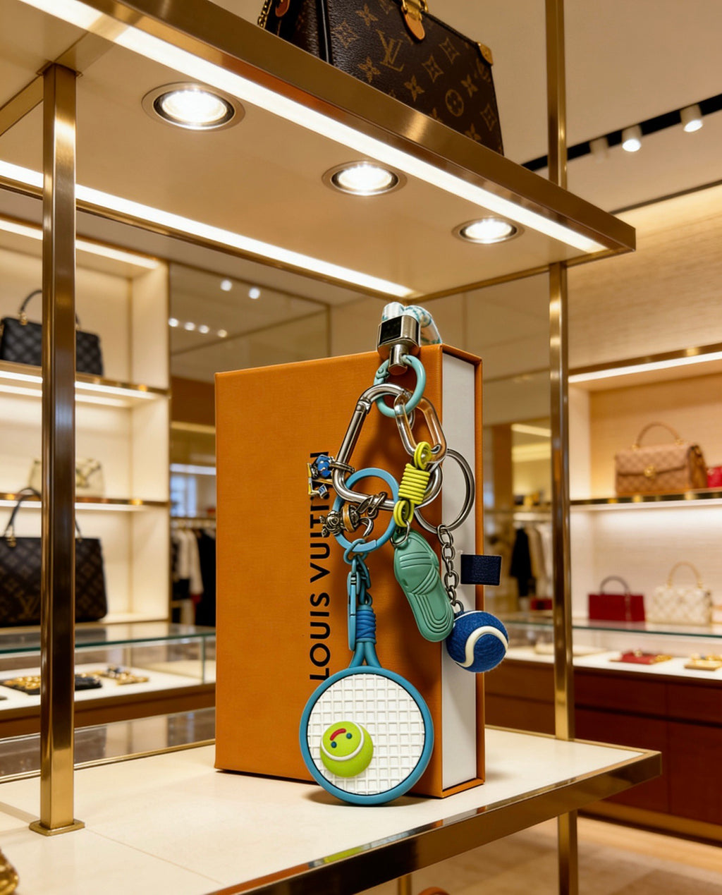 Louis Vuitton Green and Blue Character Bag Charm - album image 3