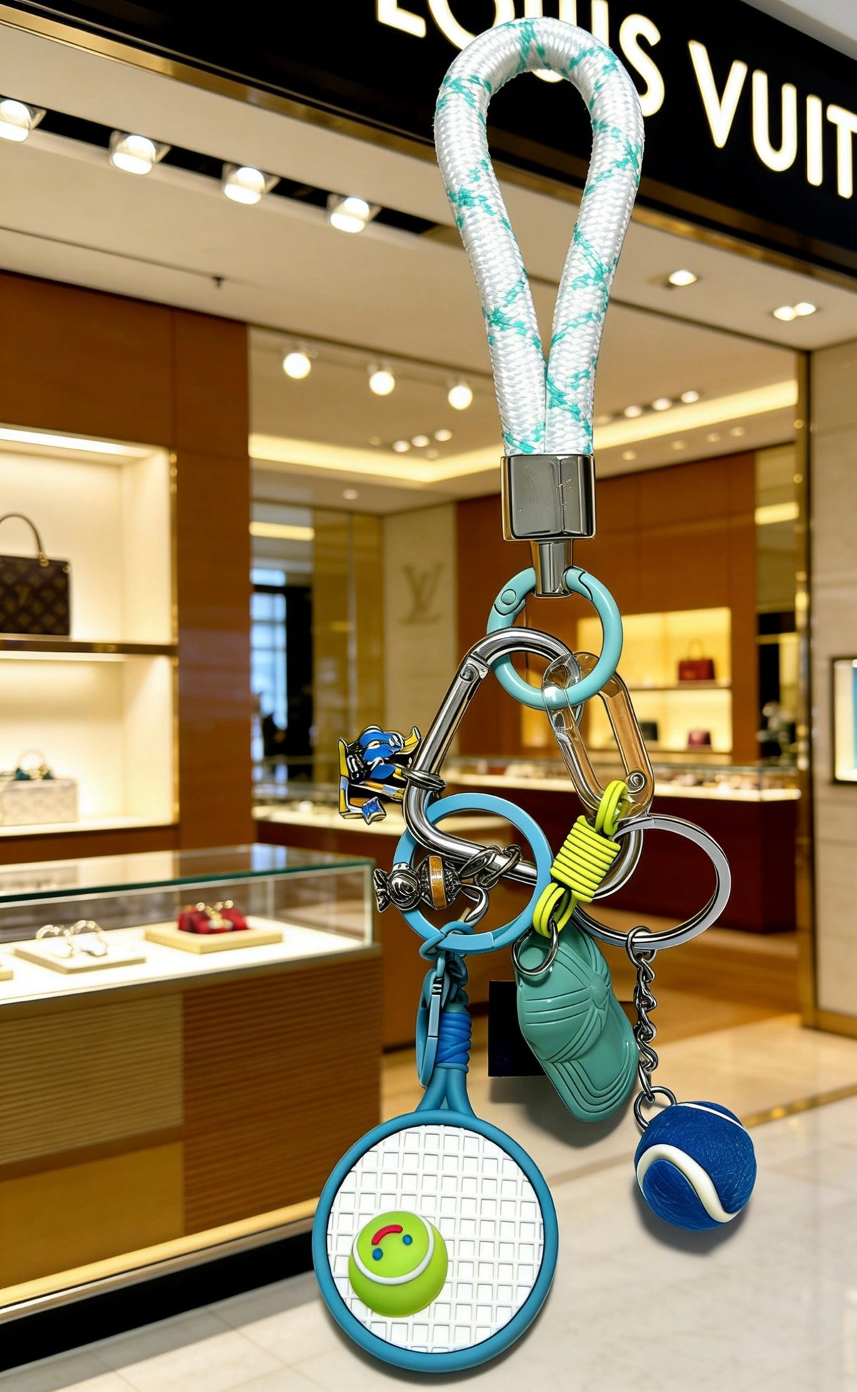 Louis Vuitton Green and Blue Character Bag Charm - album image 1