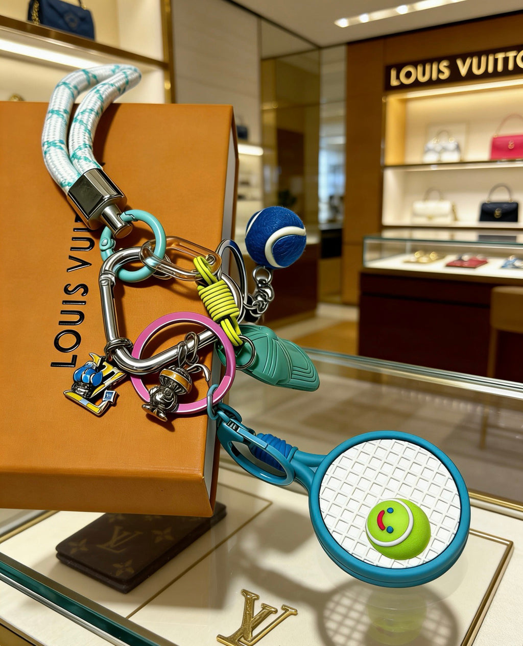 Louis Vuitton Green and Blue Character Bag Charm - album image 4