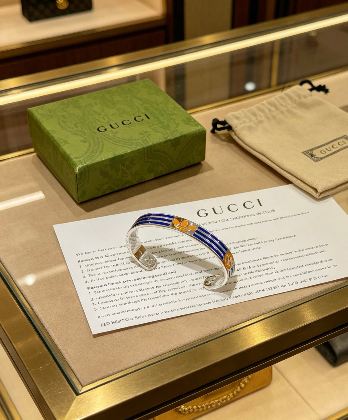 Gucci Anger Forest Interlocking G Antiqued Bangle - album image 5