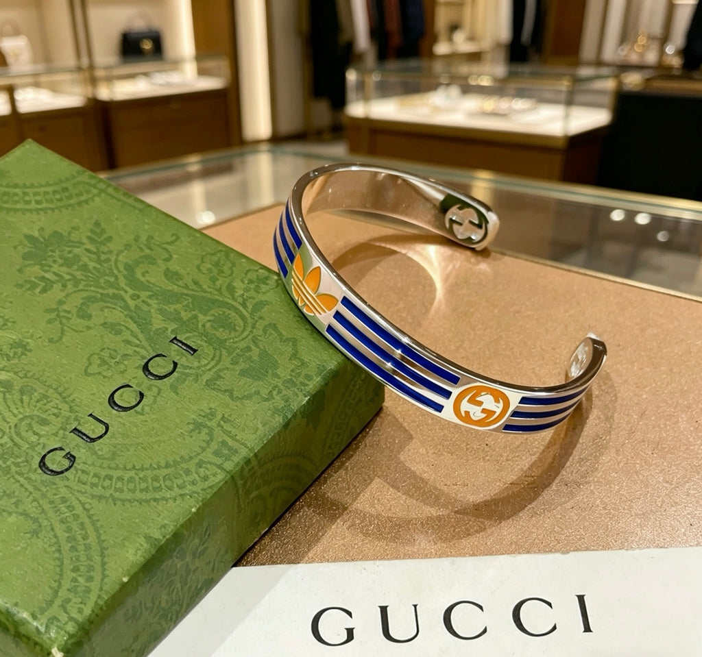 Gucci Anger Forest Interlocking G Antiqued Bangle - album image 7