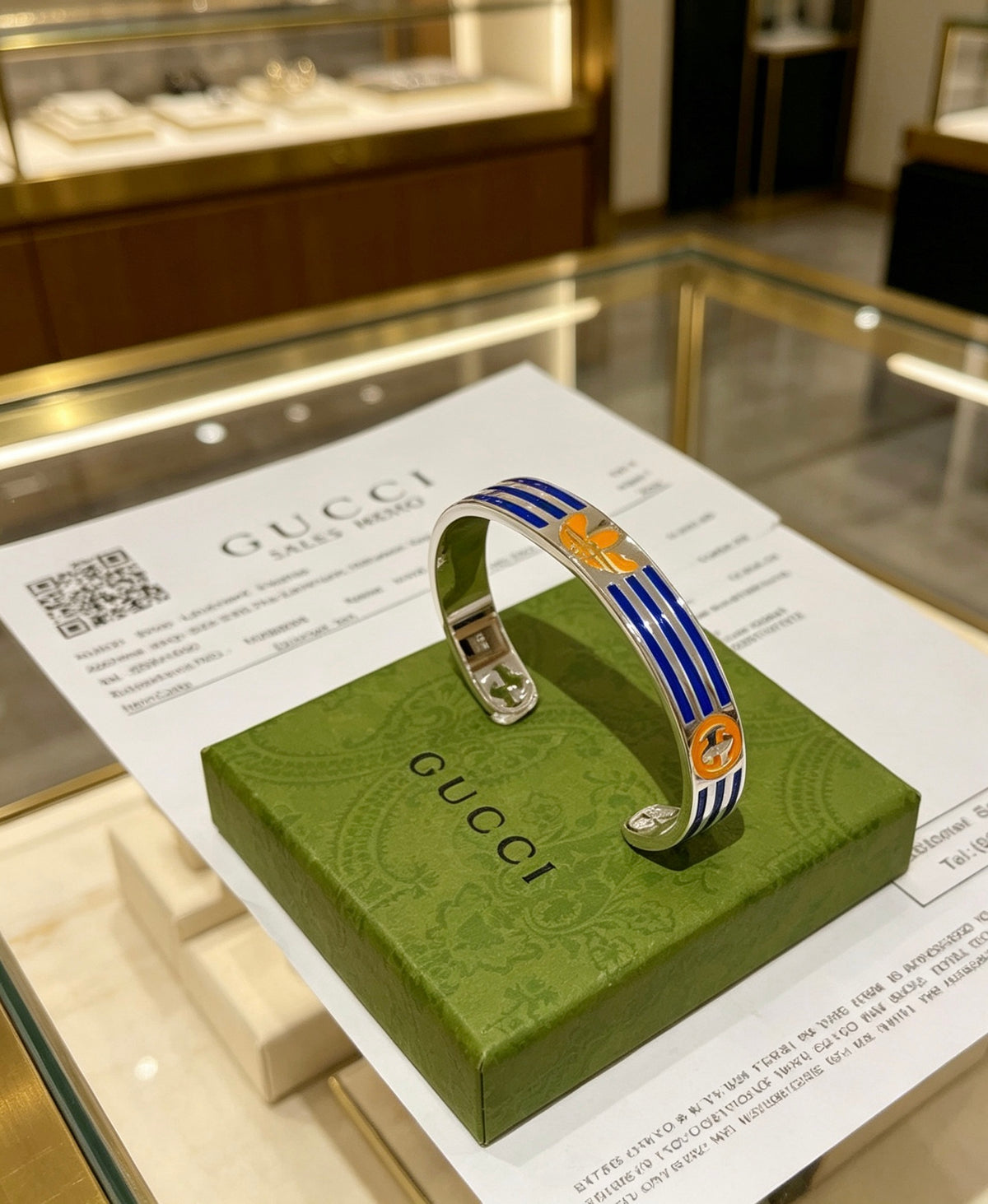 Gucci Anger Forest Interlocking G Antiqued Bangle - album image 1