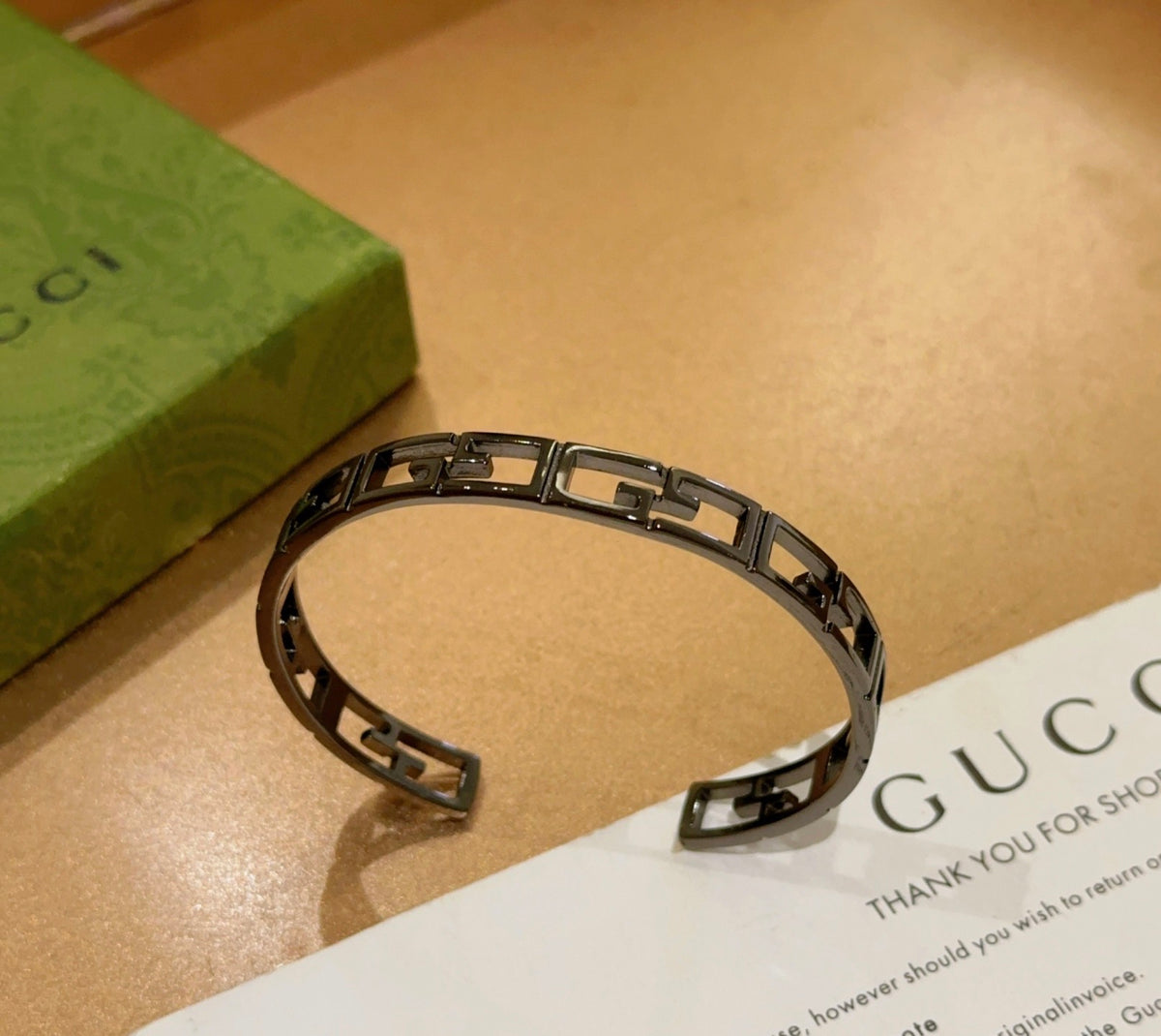 Gucci Anger Forest Interlocking G Antiqued Bangle - album image 9