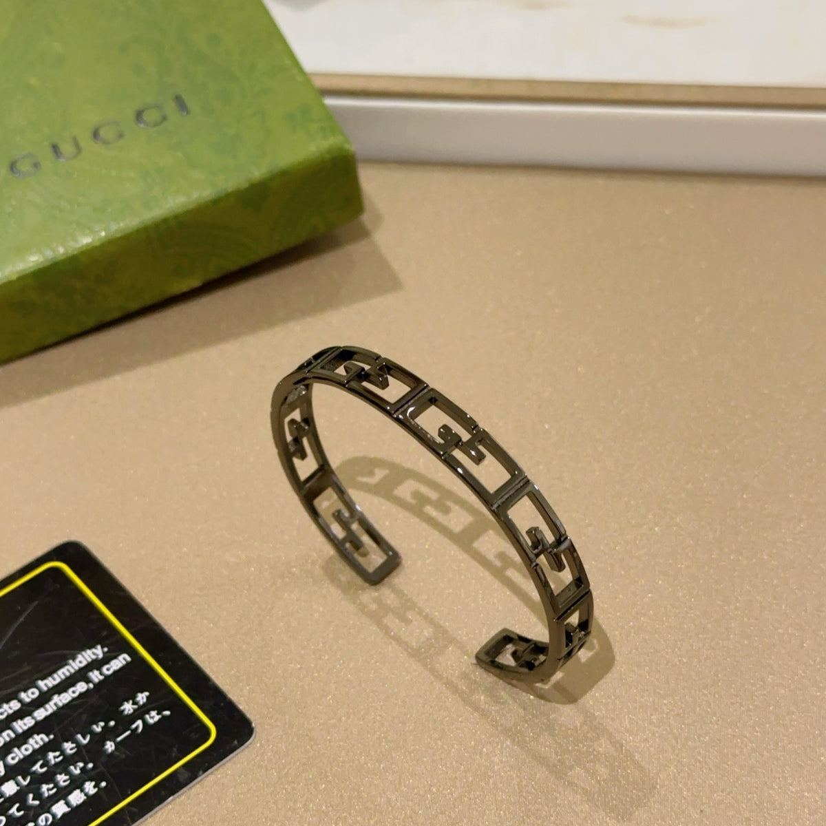 Gucci Anger Forest Interlocking G Antiqued Bangle - album image 5