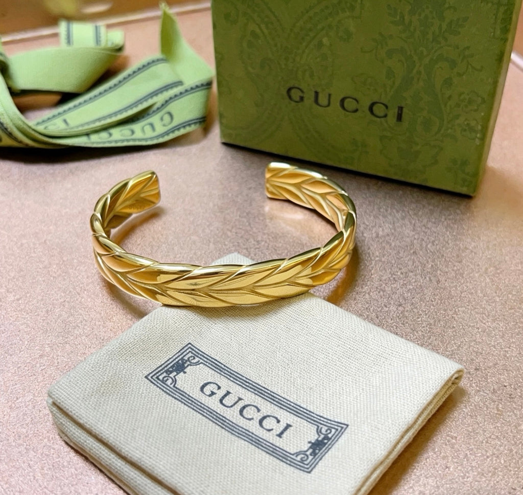 Gucci Anger Forest Interlocking G Antiqued Bangle - album image 8