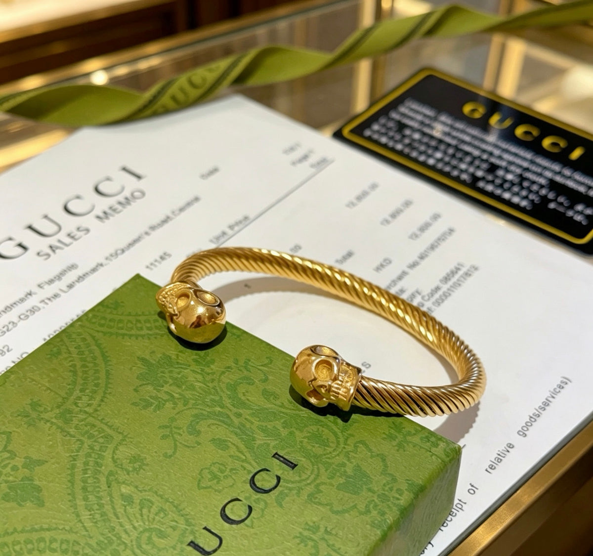 Gucci Anger Forest Interlocking G Antiqued Bangle - album image 8