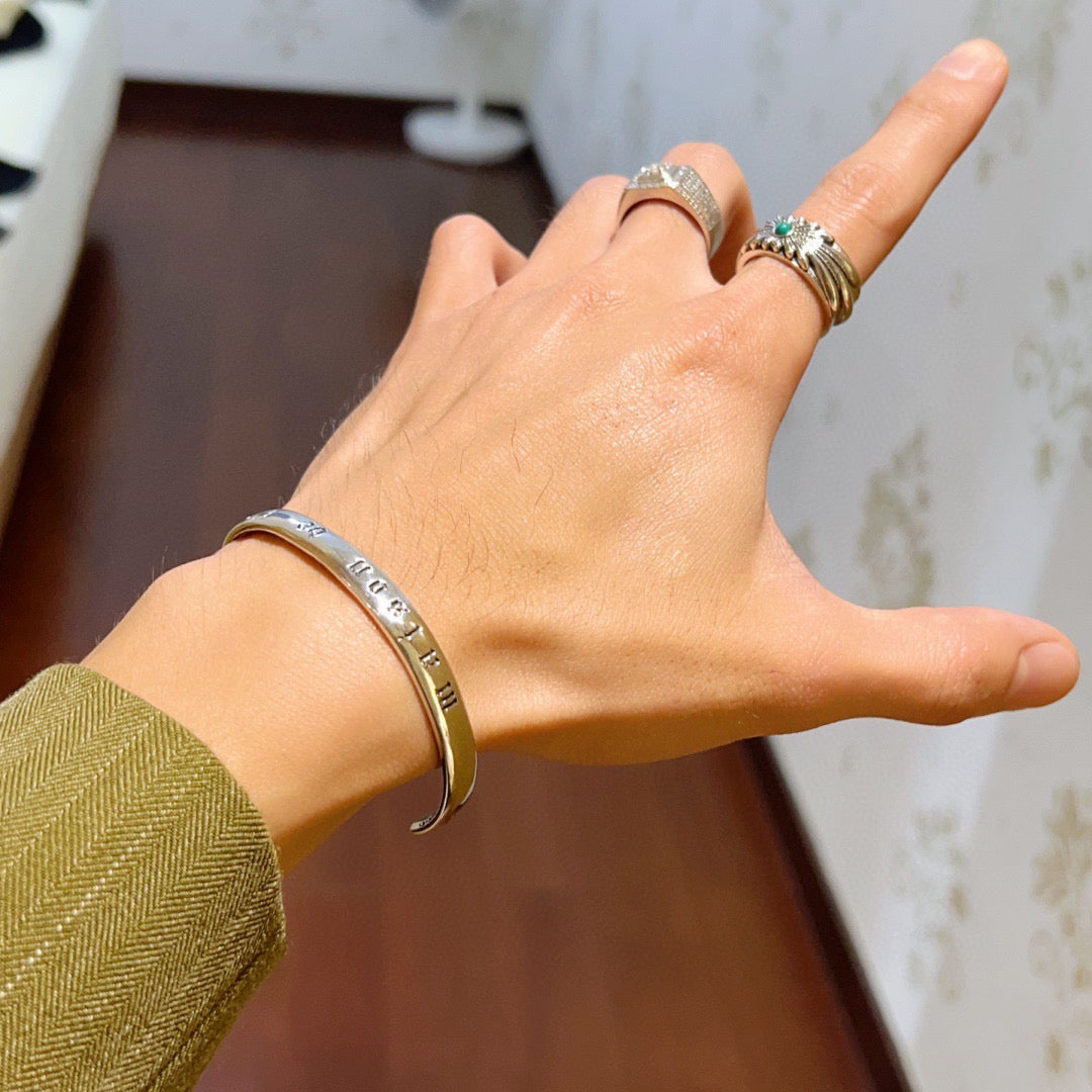 Gucci Anger Forest Interlocking G Antique Silver-Tone Silver-Tone Antiqued Bangle - album image 9