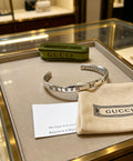 Gucci Anger Forest Interlocking G Antique Silver-Tone Silver-Tone Antiqued Bangle - album image 1