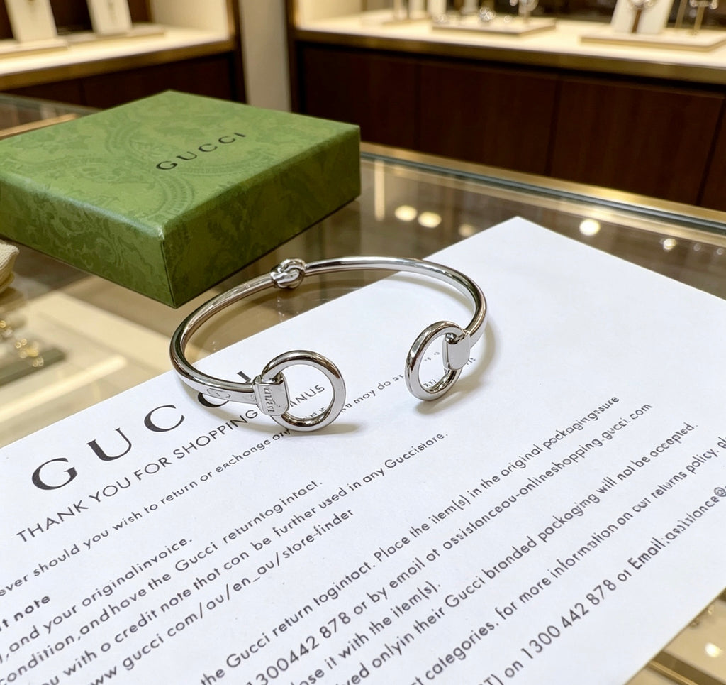 Gucci Anger Forest Interlocking G Antiqued Bangle - album image 1