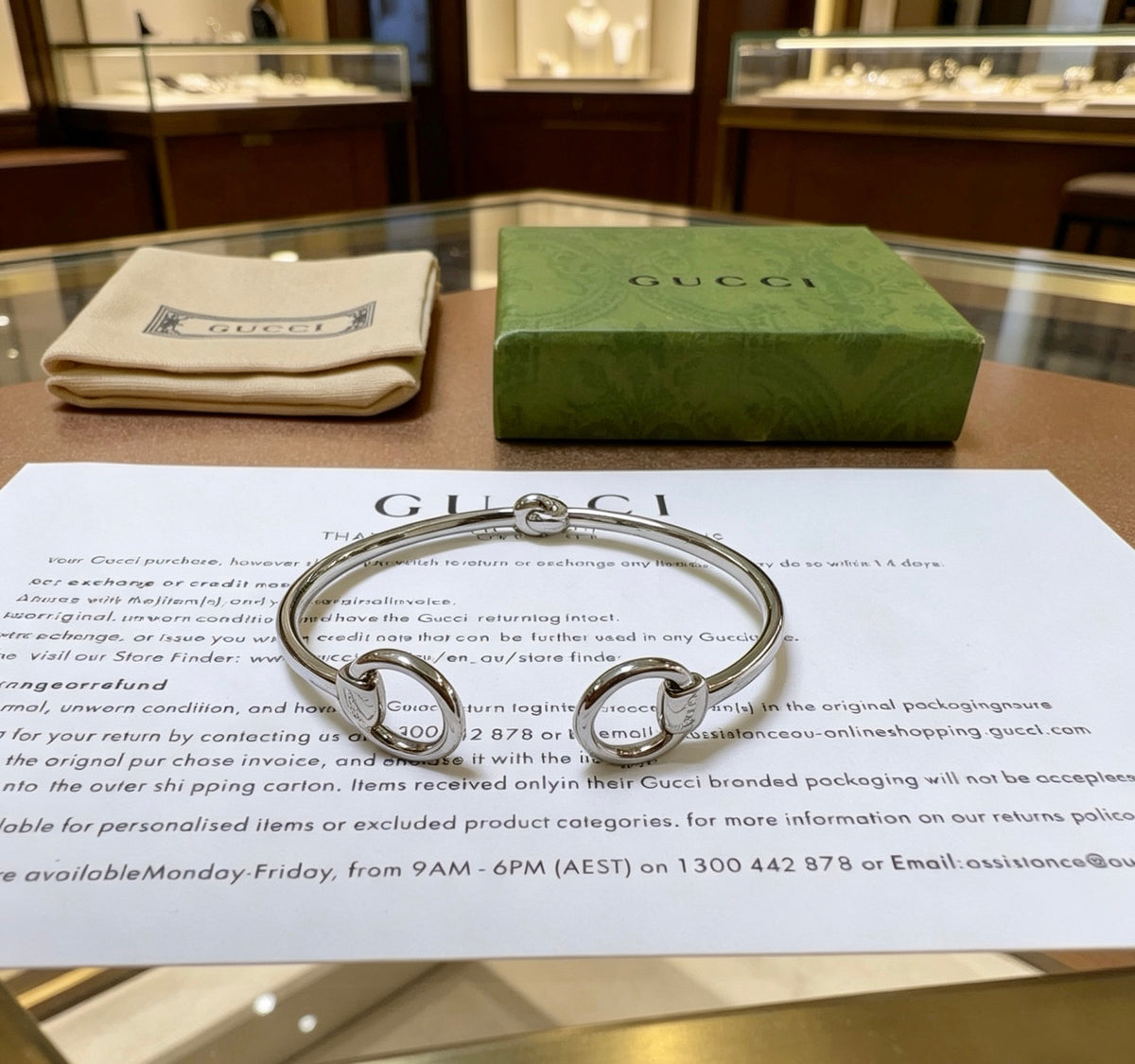 Gucci Anger Forest Interlocking G Antiqued Bangle - album image 5