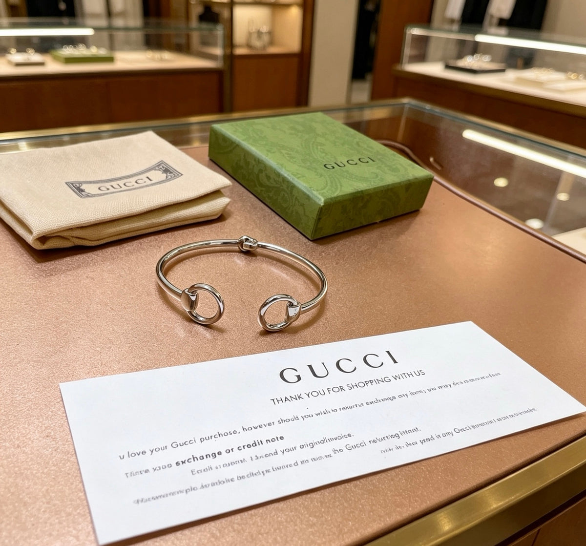 Gucci Anger Forest Interlocking G Antiqued Bangle - album image 4