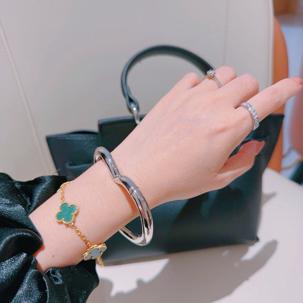 Hermès Black Leather Gold-Tone Turn-Lock Cuff Bracelet - album image 9