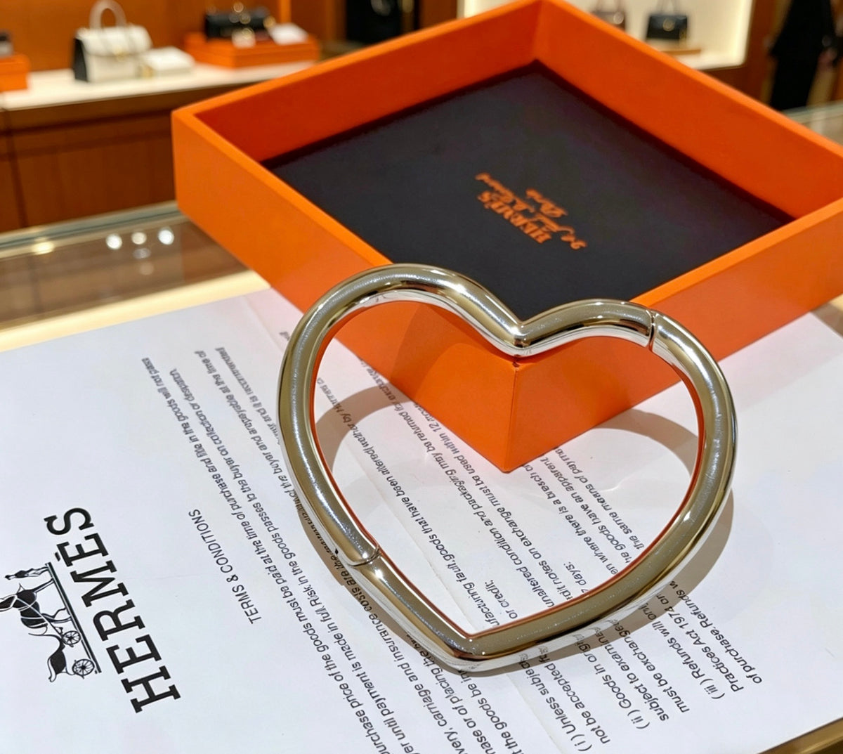 Hermès Black Leather Gold-Tone Turn-Lock Cuff Bracelet - album image 2