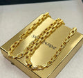 Saint Laurent Gold-Tone Fine Anchor-Link Necklace - album image 1