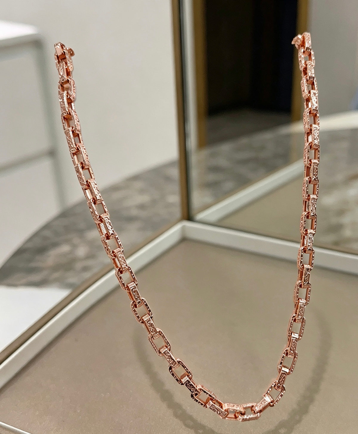 Saint Laurent Rose Gold-Tone Fine Oval-Link Necklace - album image 7