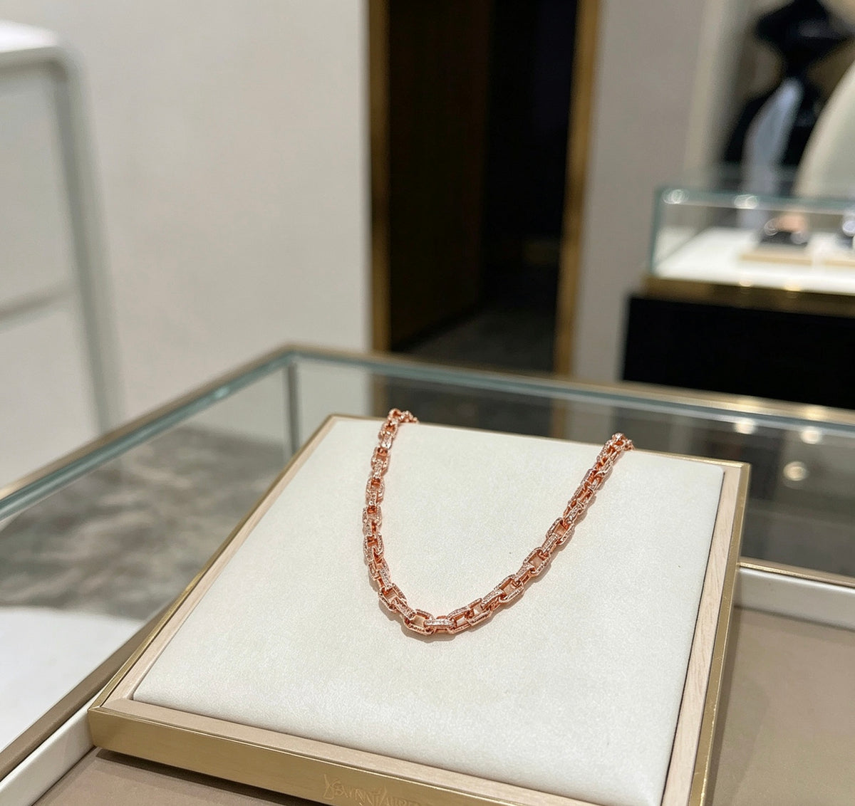 Saint Laurent Rose Gold-Tone Fine Oval-Link Necklace - album image 6