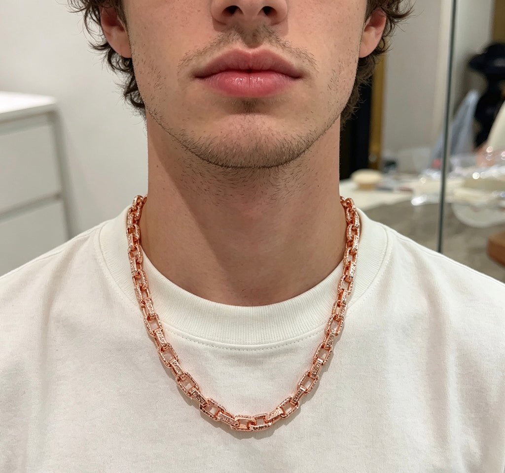 Saint Laurent Rose Gold-Tone Fine Oval-Link Necklace - album image 5