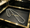 Saint Laurent Silver-Tone Oval-Link Chain Necklace - album image 1