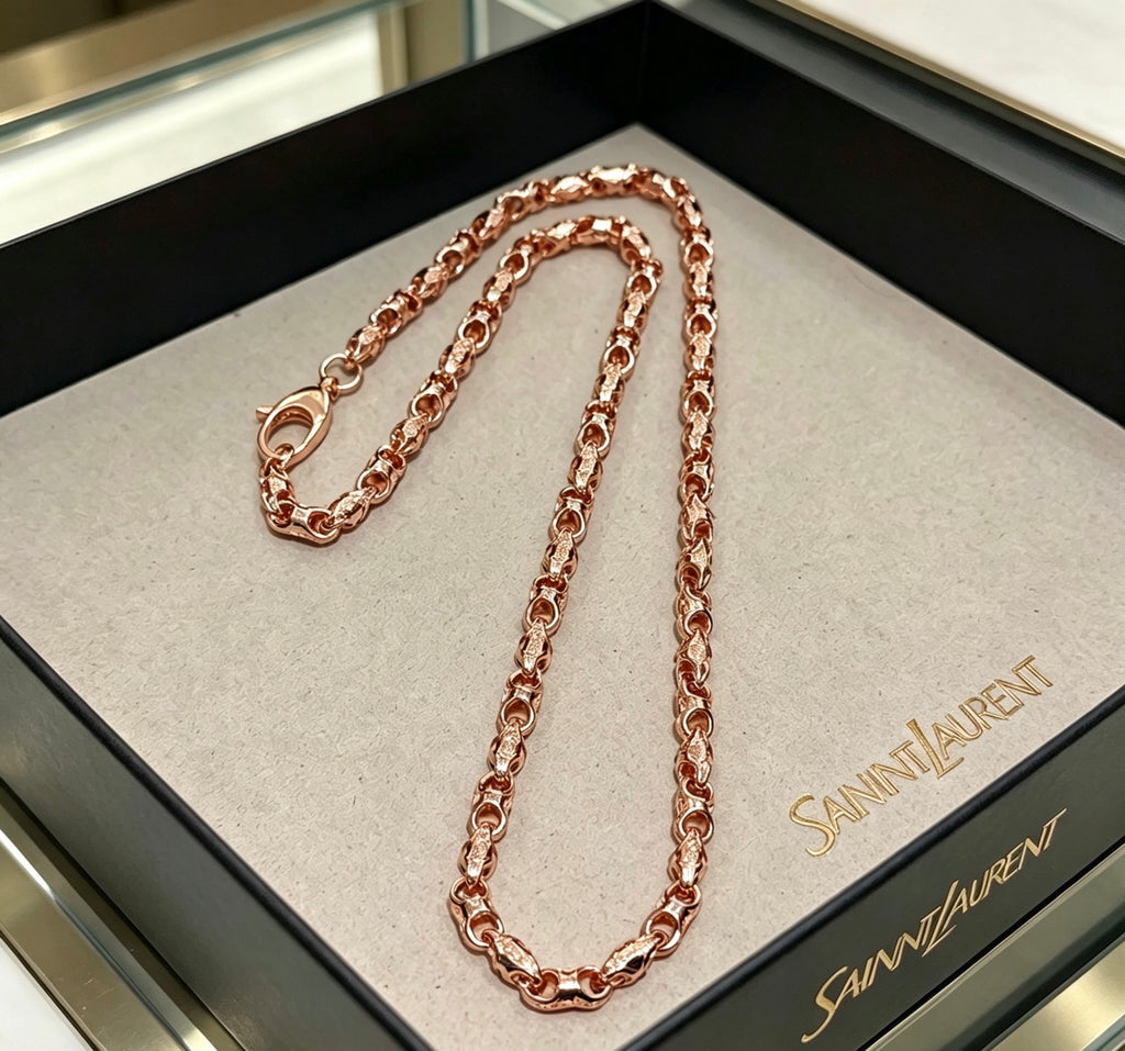 Saint Laurent Rose Gold-Tone Oval-Link Chain Necklace - album image 6