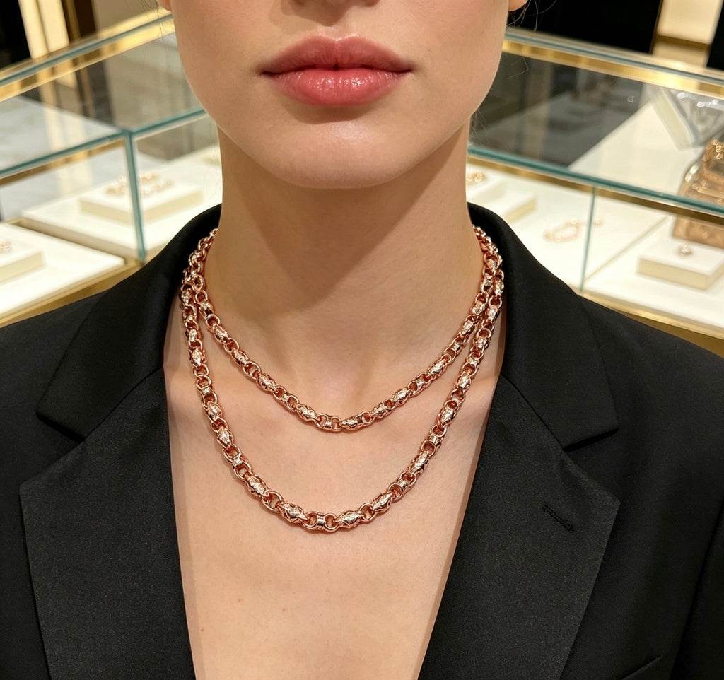 Saint Laurent Rose Gold-Tone Oval-Link Chain Necklace - album image 5