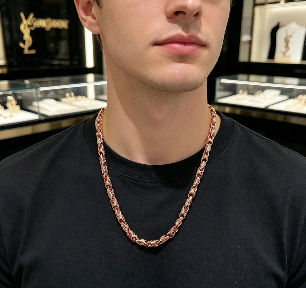 Saint Laurent Rose Gold-Tone Oval-Link Chain Necklace - album image 4