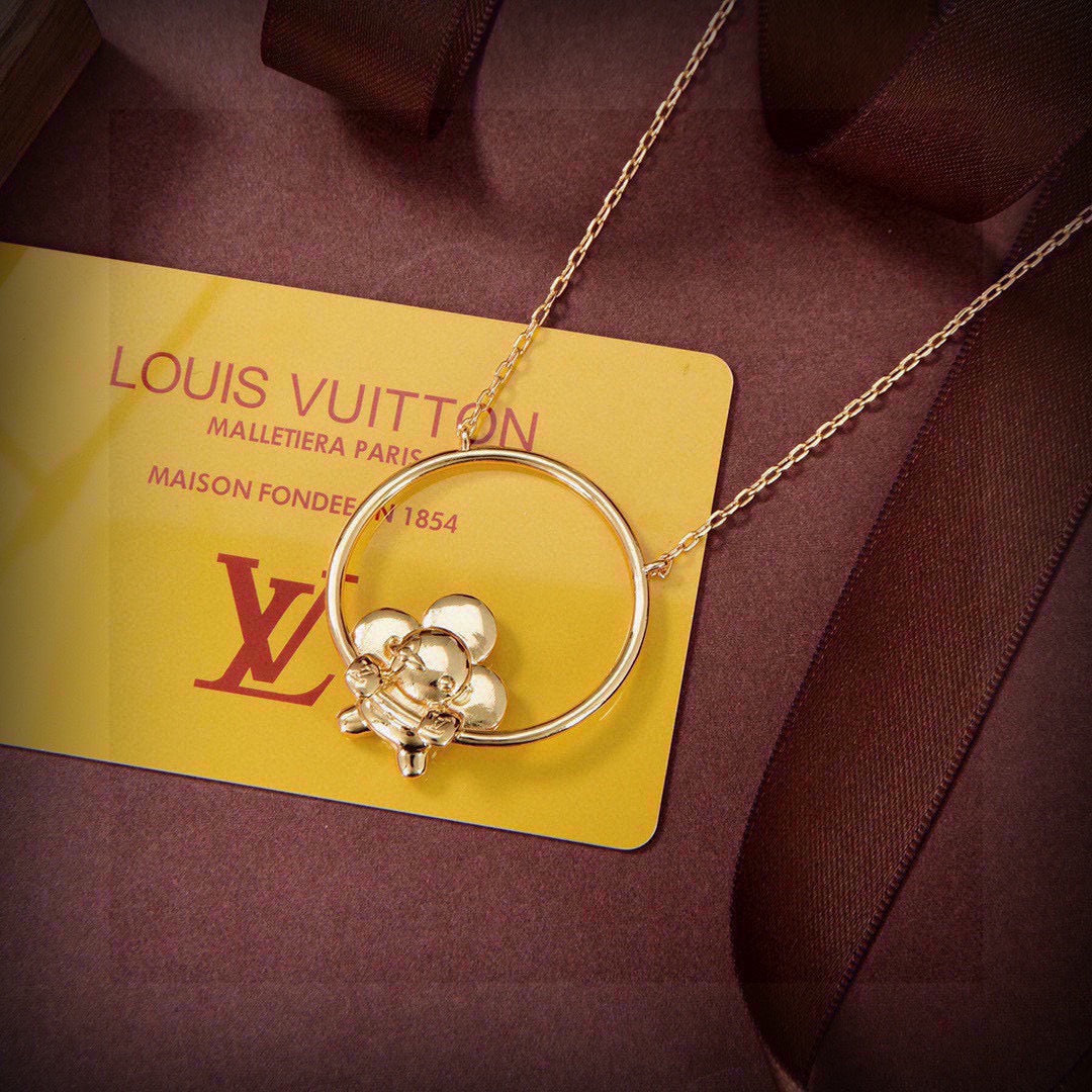Louis Vuitton Circular Flower Pendant Necklace - album image 2