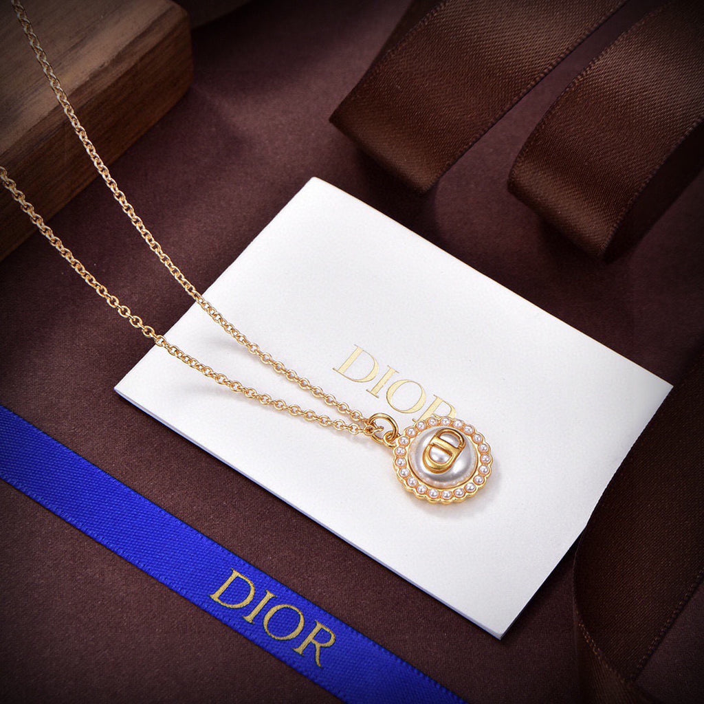 Dior Colored Round Disc Necklace - product image 8