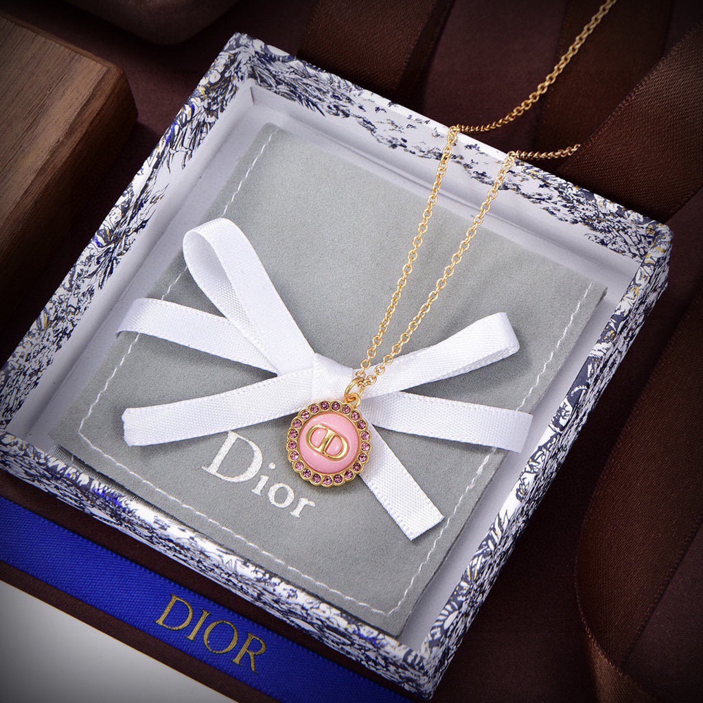 Dior Colored Round Disc Necklace - product image 6