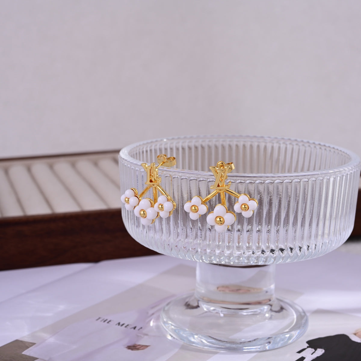 Louis Vuitton Flower Drop Earrings in Three Finishes - album image 2