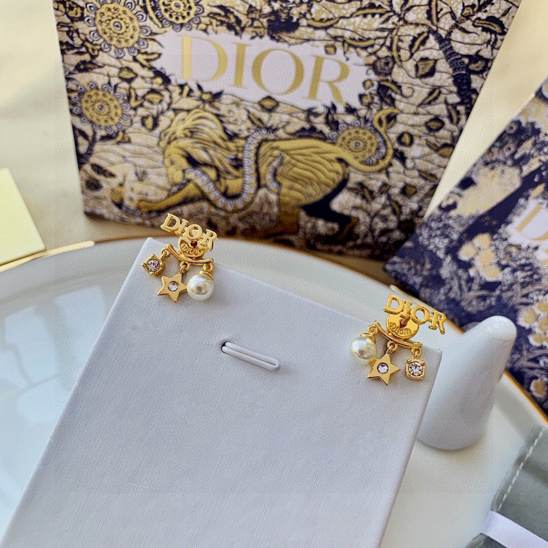 Dior Asymmetric Medallion Stud Earrings - product image 7