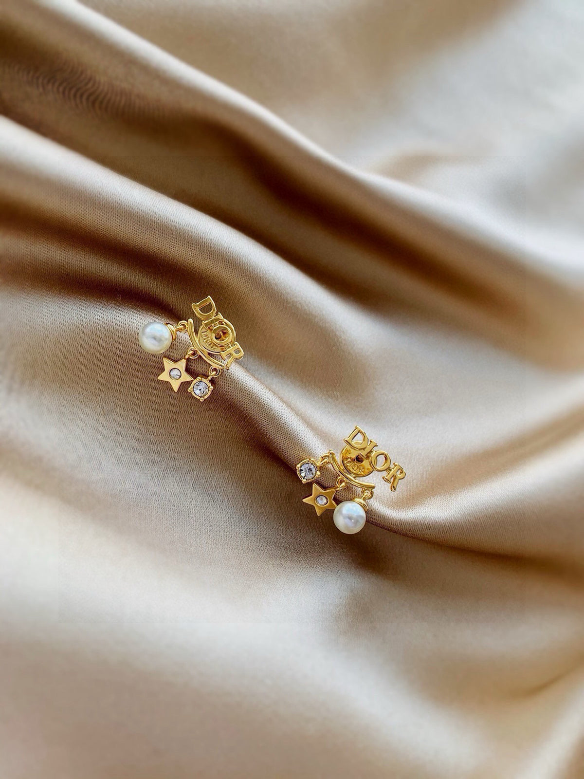 Dior Asymmetric Medallion Stud Earrings - product image 6