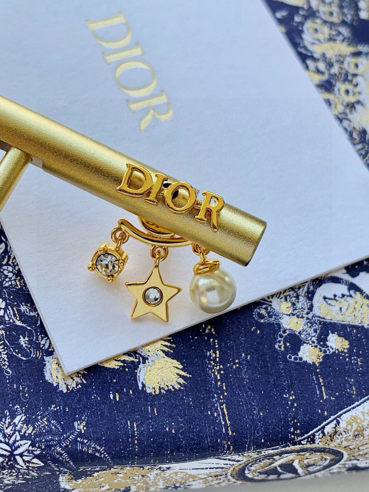 Dior Asymmetric Medallion Stud Earrings - product image 9