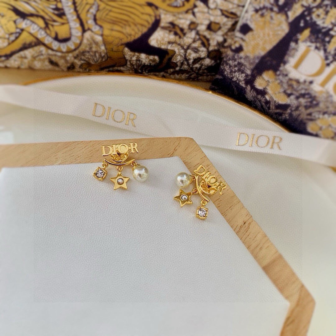 Dior Asymmetric Medallion Stud Earrings - product image 10